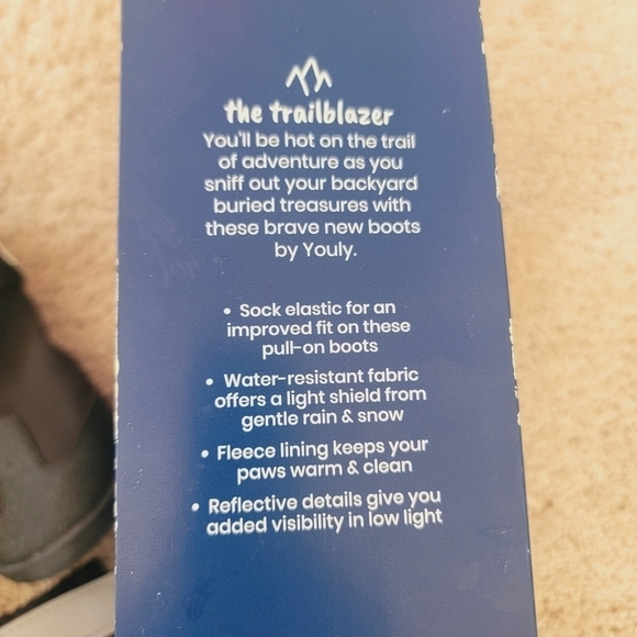 2/$20 New YOULY All Weather Dog Boot, Large - Picture 7 of 9